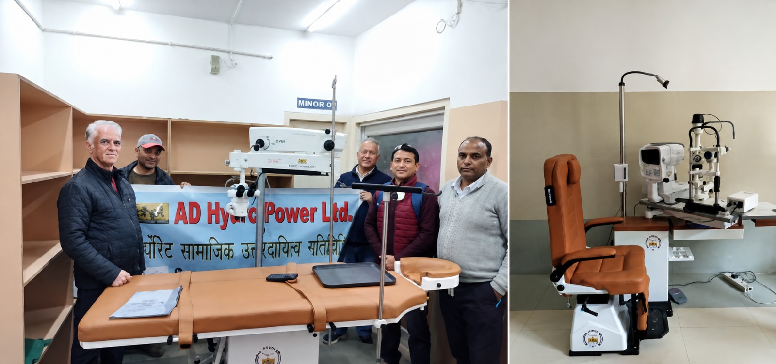 Eye care department equipment installed at Civil Hospital Manali