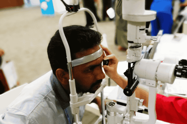 Vision screening camp for community beneficiaries across multiple states