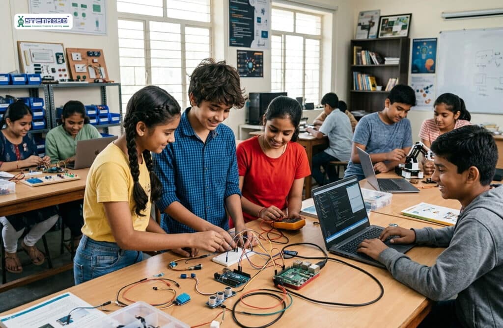 AI and IoT skilling lab set up at an academic institution under CSR funding
