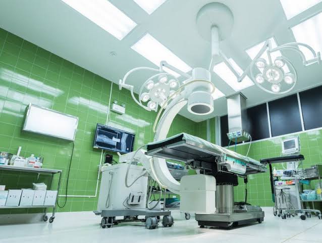 Hospital infrastructure upgrade work at a government civil hospital
